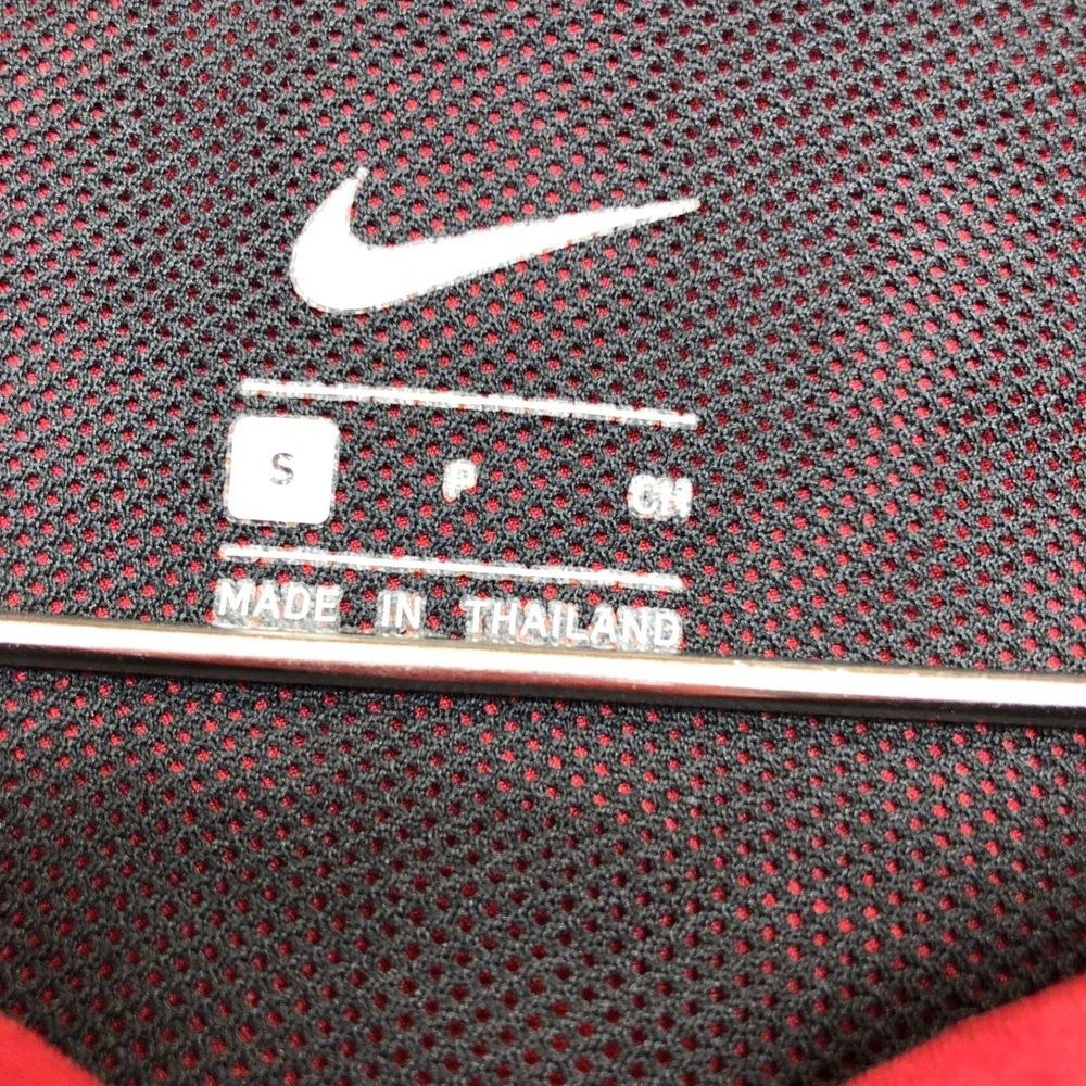Nike Arkansas Razorbacks Full Zip Jacket Mens Small Red Athletic Windbreaker